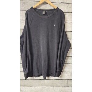 G-STAR Raw Black Sweatshirt size 2XL Mens Pullover Crew Neck Jumper Casual